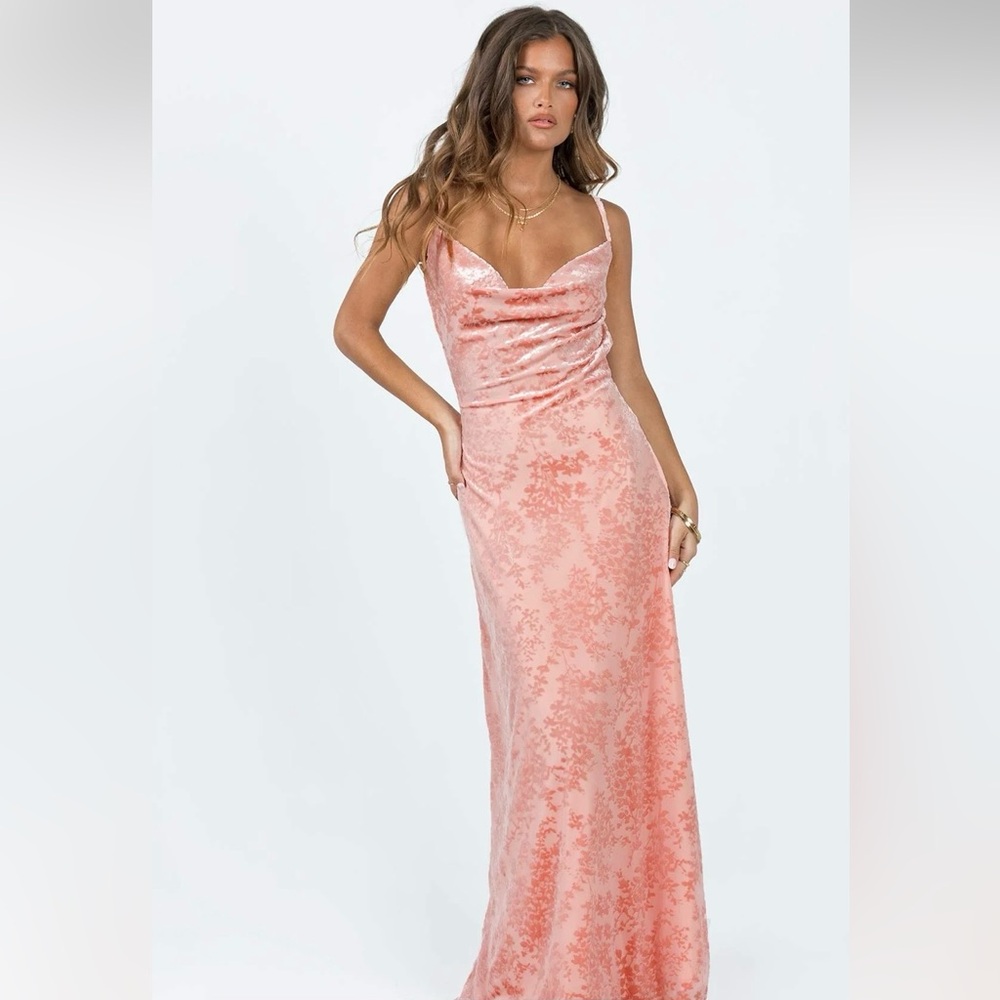 Princess Polly Blush Floral Maxi Dress